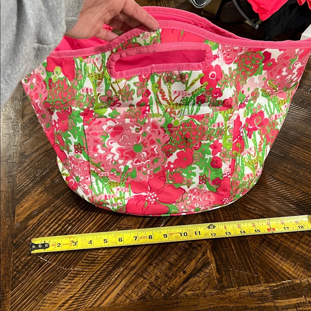 Lily Pulitzer insulated cooler bag with bottle opener